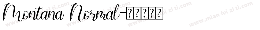 Montana Normal字体转换